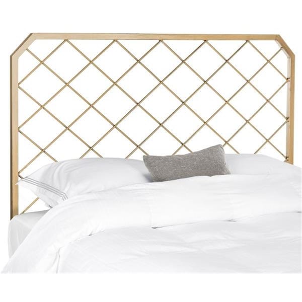 Safavieh Stitch Queen Size Headboard, Antique Gold FOX6255A-Q - main